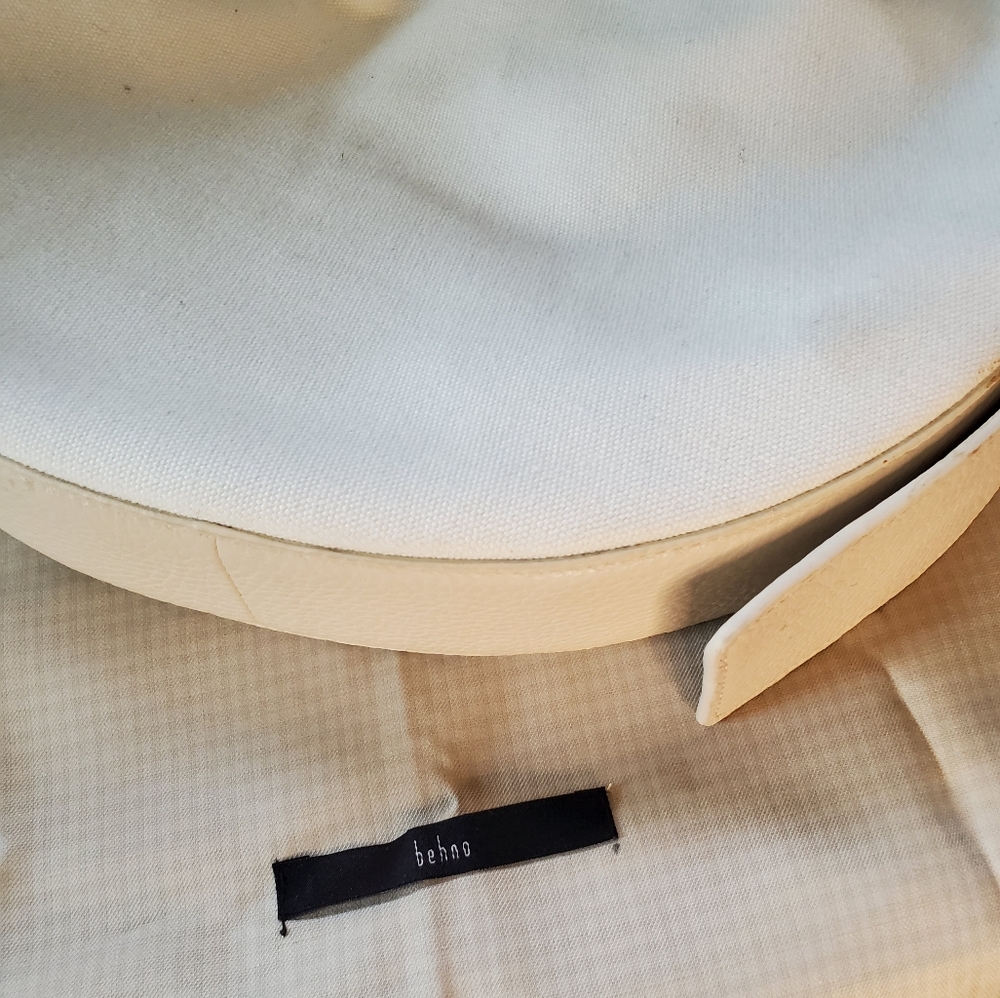 Behno INA CANVAS AND LEATHER SHOULDER BAG - Picture 8 of 11
